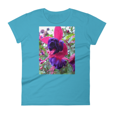 Nature- Plants 2- Fuchsia- Tee SS Womens XL,2XL